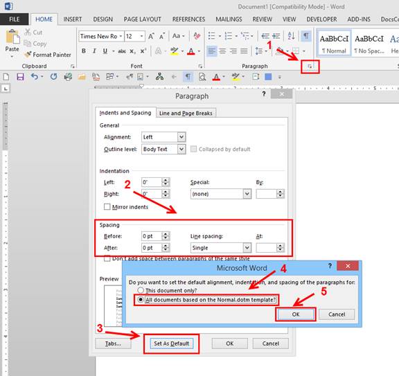 MS Word Tip of the Month for April 2014 - Change Word's Default Settings