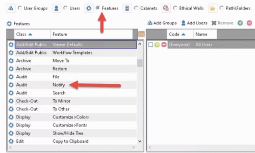 Audit Notify feature in Worldox | Legal Document Management