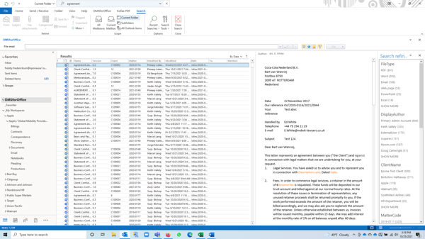Leveraging SharePoint Online for Document Management screenshot of Epona | Legal Document Management