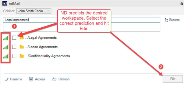 ndMail predicts desired workspace